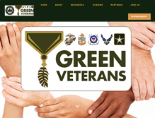 Tablet Screenshot of greenvets.org